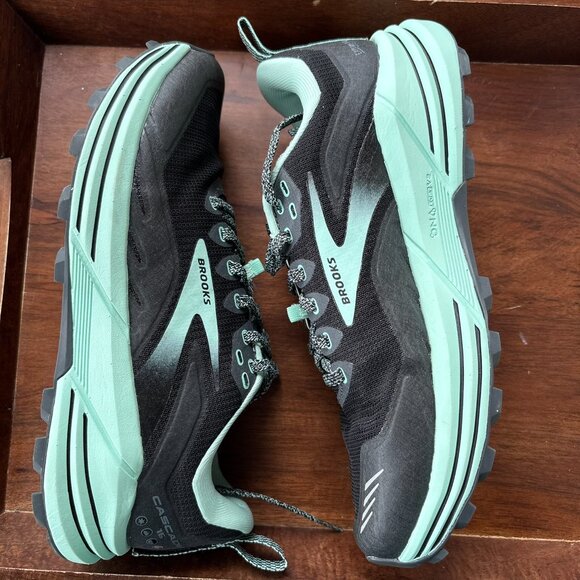 Brooks Trail Running Cascadia 16 Shoes Women's Size 8.5 Wide Black/Teal - Picture 3 of 10
